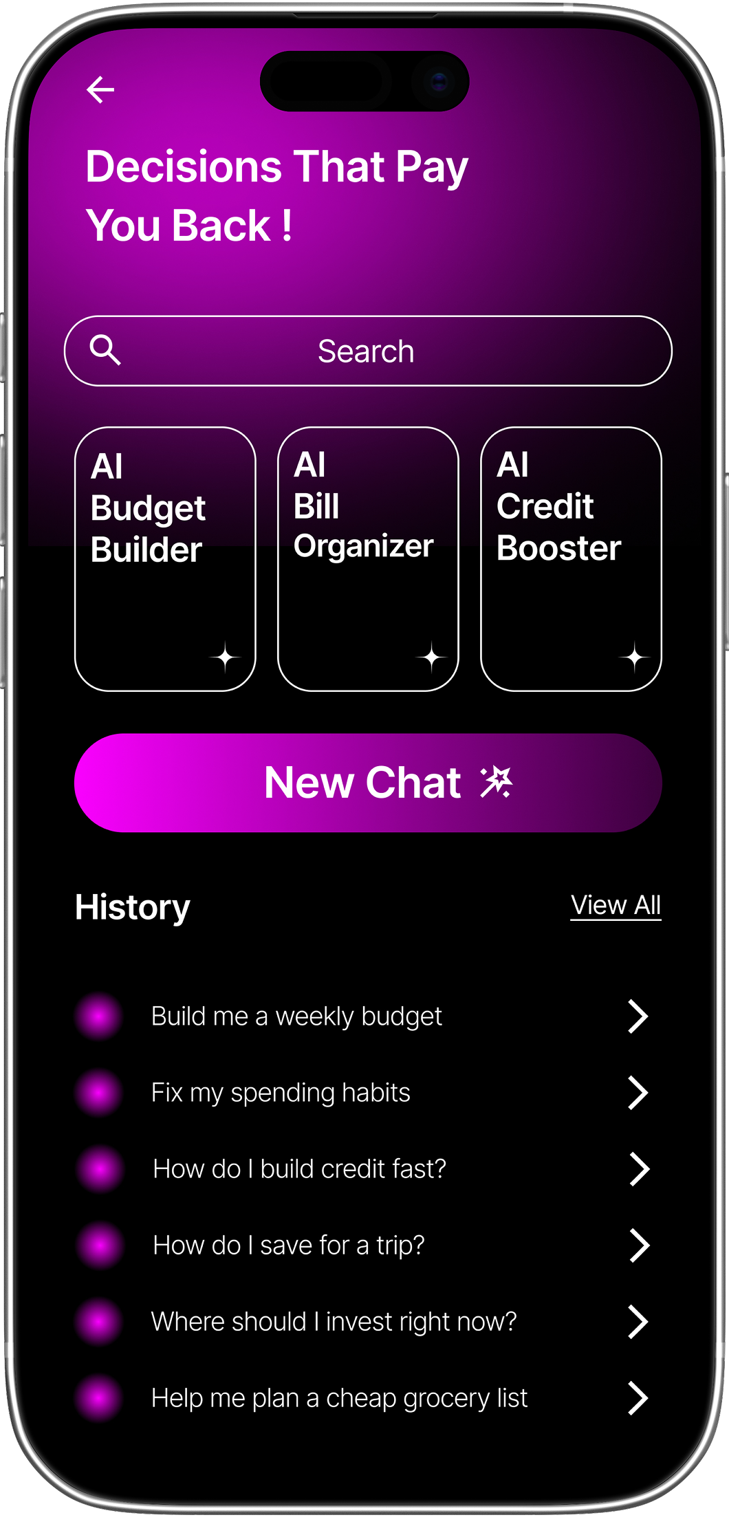 FinSense Final Screen 1